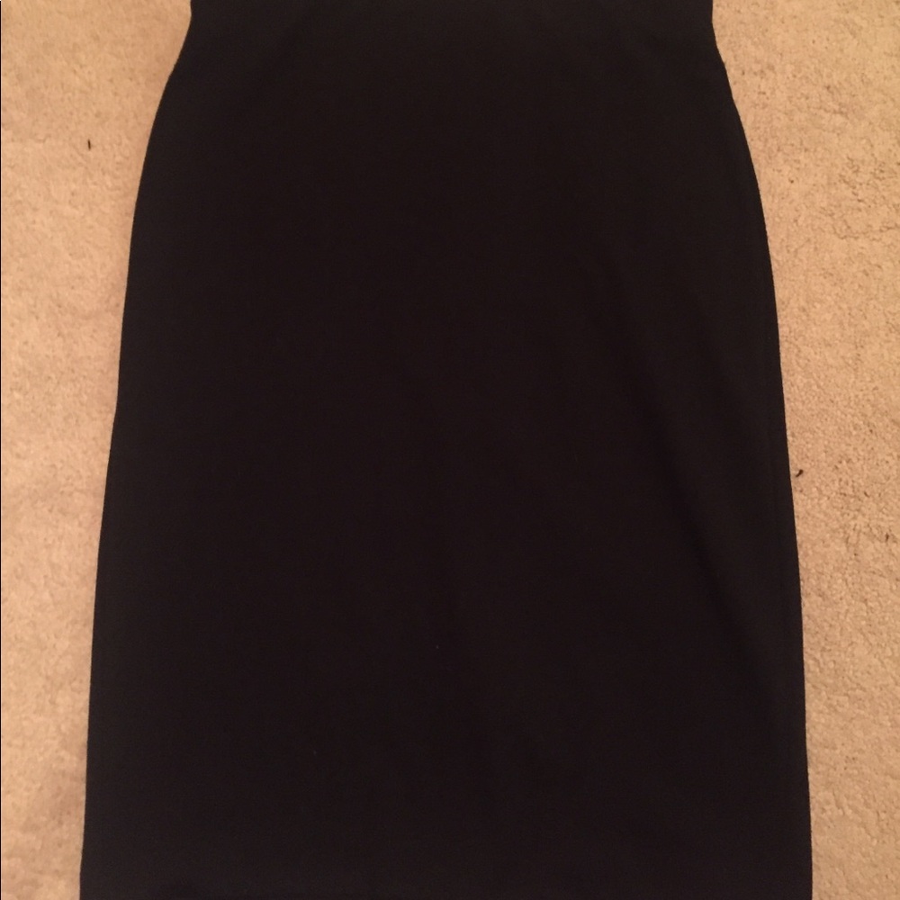 Black knee length pencil skirt